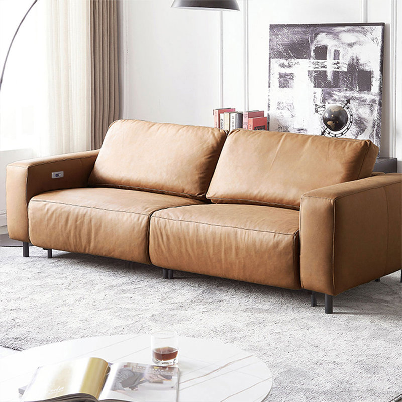 Orange 100% Polyester Modular Sofa cushion Loveseat