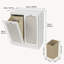 Armoire à linge double inclinable, armoire de rangement à persiennes à 2 sections