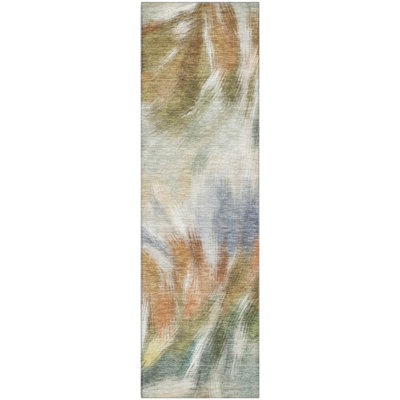 Premium Machine Washable Mayfield AMF2096 Abstract Rug