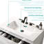 Lavabo intégré en céramique blanche Bb09-30-311, finition ultrabrillante, conception élégante et fonctionnelle, facile à nettoyer, bord arrondi pour la famille, largeur de 18,19 po, profondeur de 29,55 po, hauteur de 6,72 po, poids de 31,47 lb