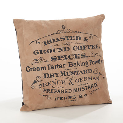 Leather Throw Pillow