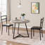 Round Dining Table Set for 2, Circle Kitchen Table and Chairs, Dining Room Table Set with Upholstered Chairs, Wood Dinner Set for Small Space, Apartment-787810542