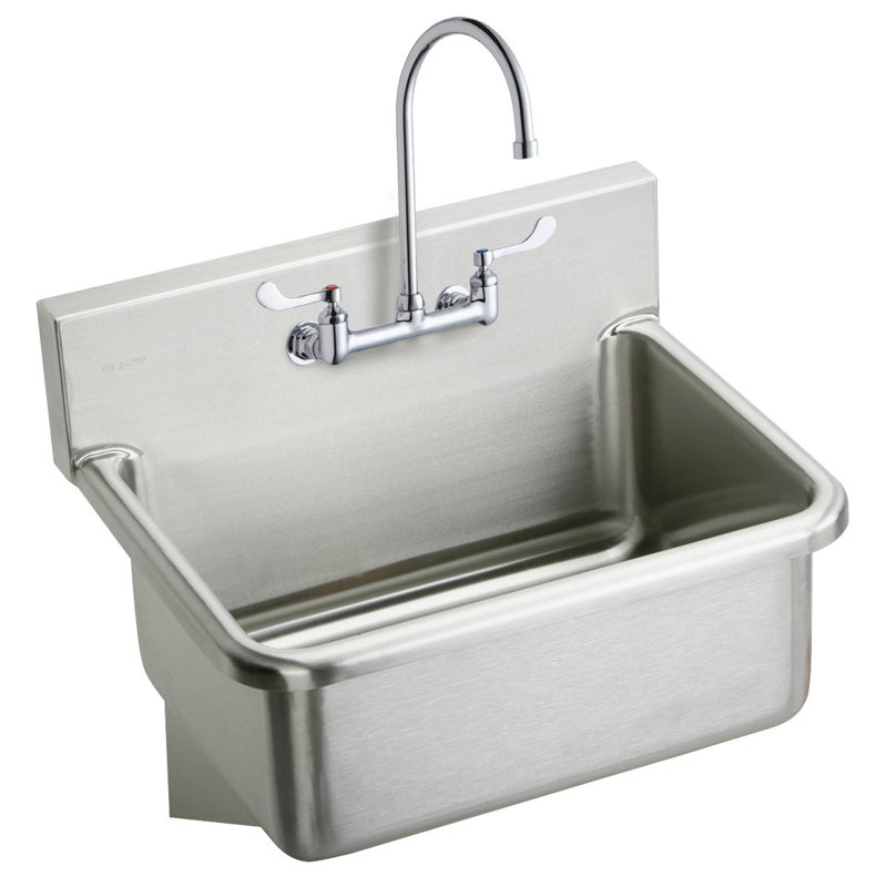 Évier à lessive mural 19,5 "L x 25" avec robinet