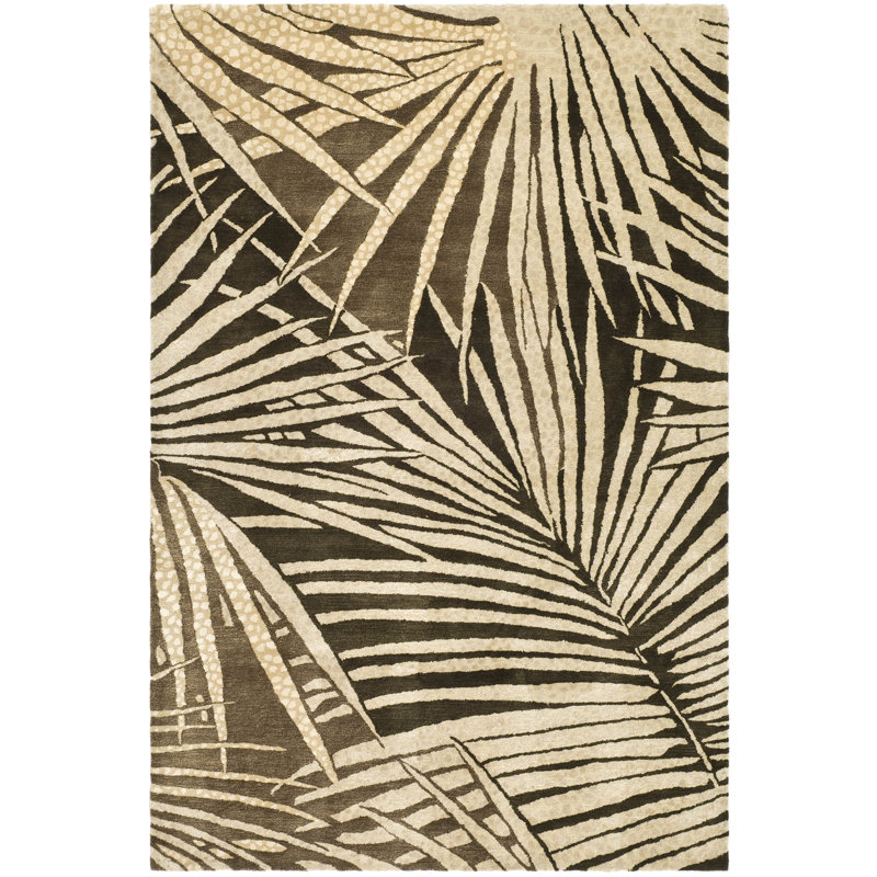 Greaves Martha Stewart Wool & Viscose Floral Rug, Rectangle 9'6" x 13'6"