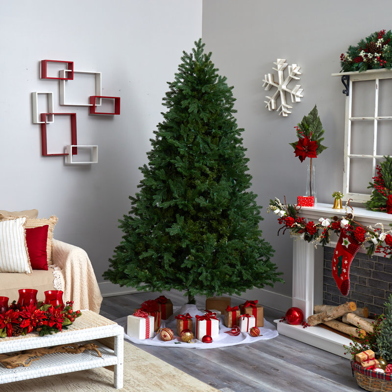 Sommer 90' H Lighted Artificial Fir Christmas Tree