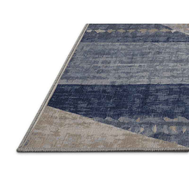 Machine Washable Gray Area Rug, Rectangle 8' x 12'