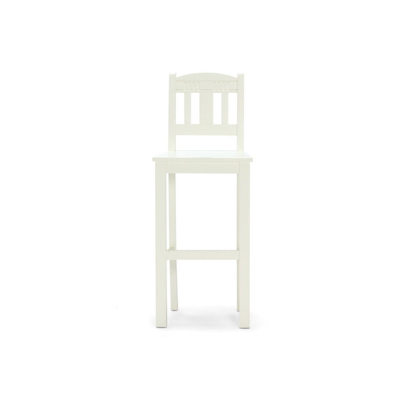 Canepa Solid Wood Counter Stool, White