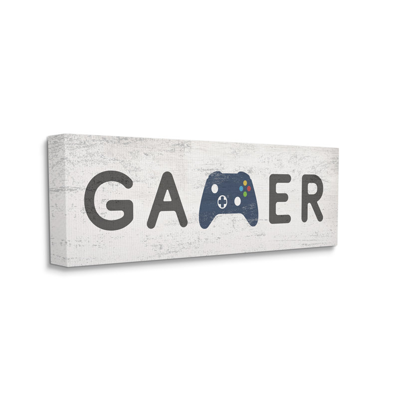 Gamer, H 13 po x l 30 po x P 1,5 po, Toile tendue