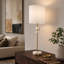 Grande lampe de table moderne avec détails en marbre pour la chambre à coucher - Petite lampe d'appoint élégante pour le chevet, le bureau ou le salon - Doré et blanc
