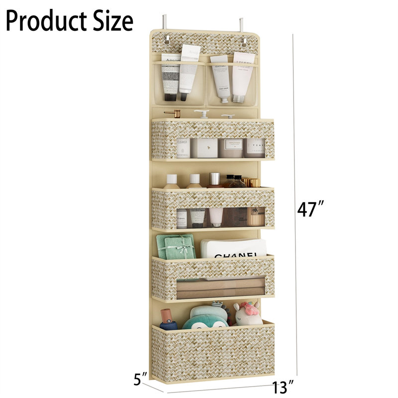 Mashana Fabric Hanging Organizer, Beige