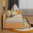Twin Size Upholstered Daybed With 2 Drawers,Wood Slat Support-1109319972