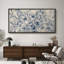 Reproduction d'art sur toile encadrée bleu marine-107118075-111665900