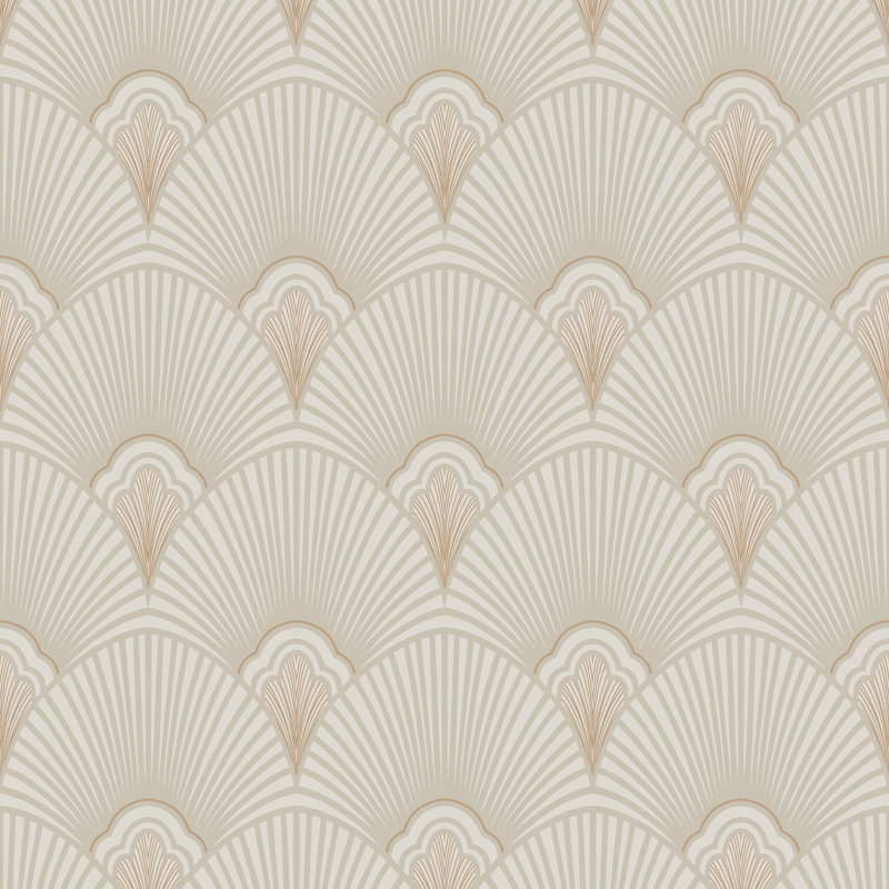 Sublime Geometric Vinyl Metallic Wallpaper Double Roll, Natural