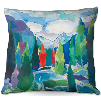 Couch Whispering River Throw Pillow