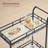 34.3'' W Bar Cart Kitchen Serving Cart With Multi-Level Storage Drinks Trolley, Home Bar Serving Cart, Wine Cart