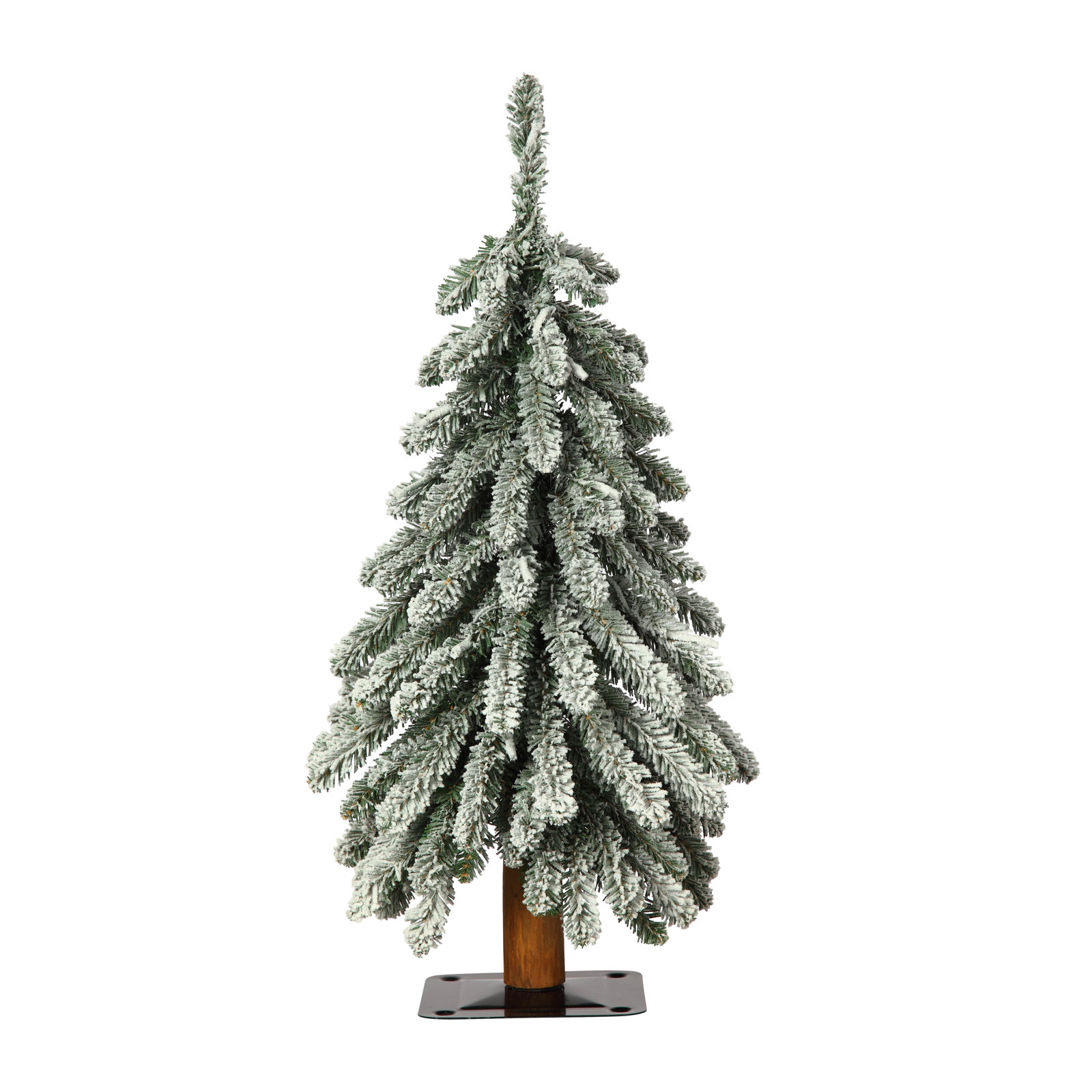 White Spruce Flocked/Frosted Christmas Tree, 2' H