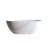 59'' Solid Surface Matte Tub, Solid Surface Soaking Tub, Stone Resin Freestanding Bathtub, Thick Edge Stand Alone Tubs With Overflow, Pop-Up Drain, Matte White (Oval)