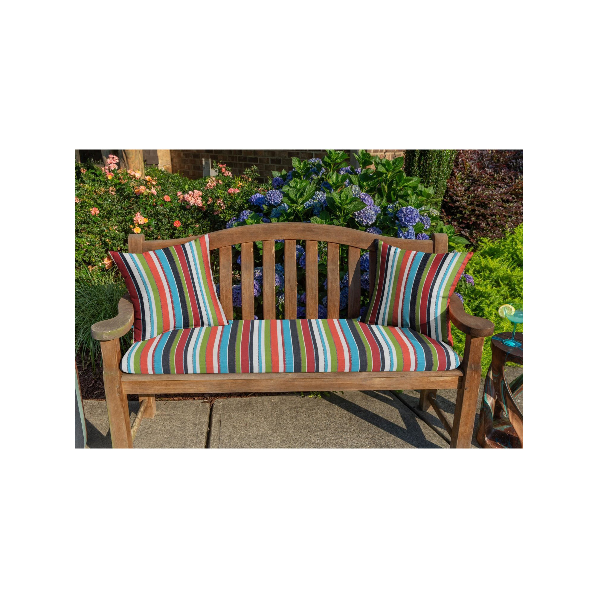  Outdoor Square Pillow Cover & Insert, Carousel Confetti Sunbrella®, 20"H x 20"W