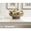 Rooks Ribbed Decorative Oval Metal Bowl