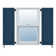 Atlantic Architectural Two Equal Panels, Raised Panel Shutter