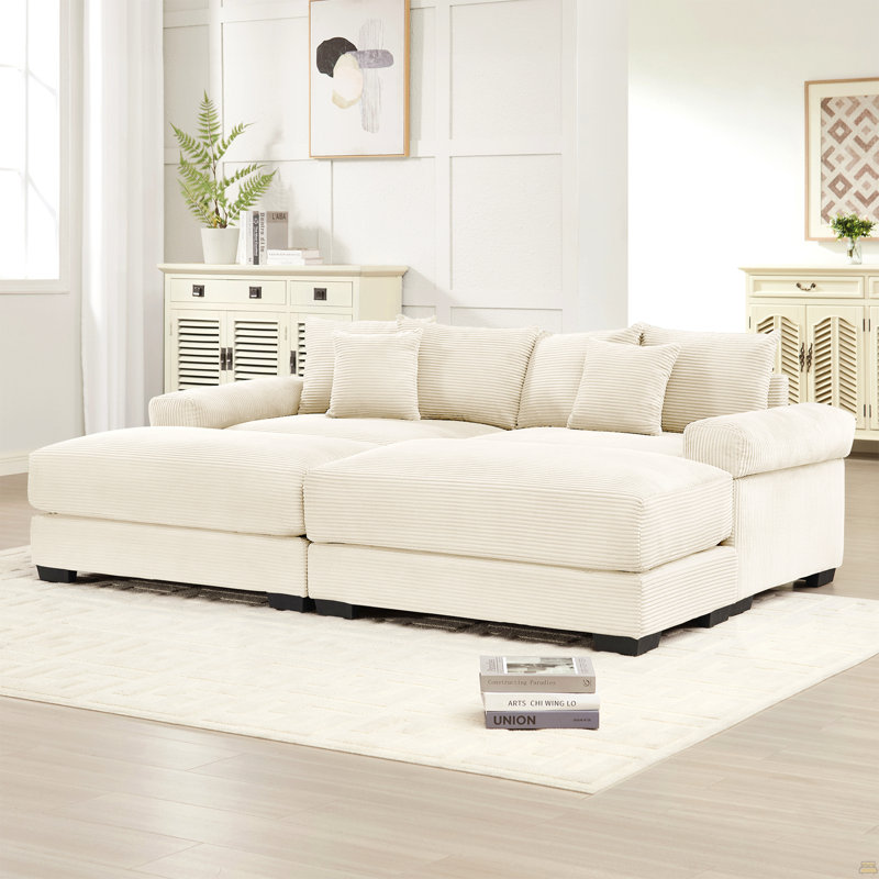 Canapé modulaire surdimensionné Cloud, Crème