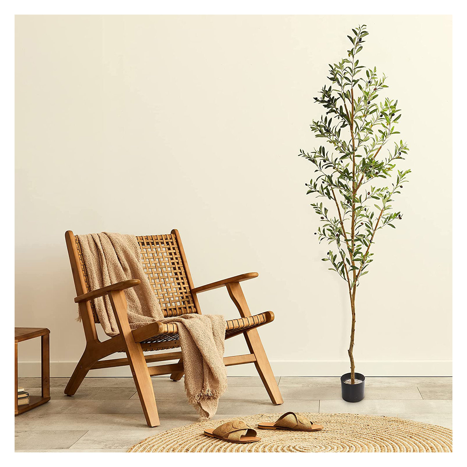 82'' Faux Olive Tree Tree in Planter