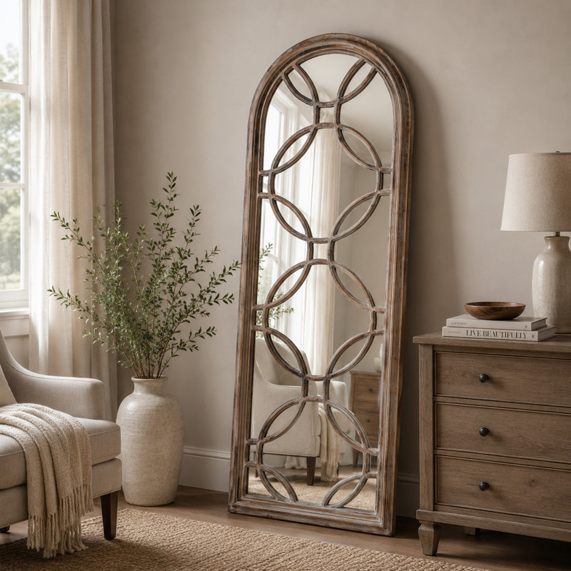 Miroir pleine longueur à anneau