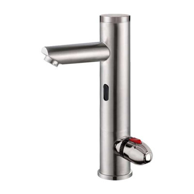 Milano All-in-one Thermostatic Automatic Commercial Brushed Nickel Sensor Faucet