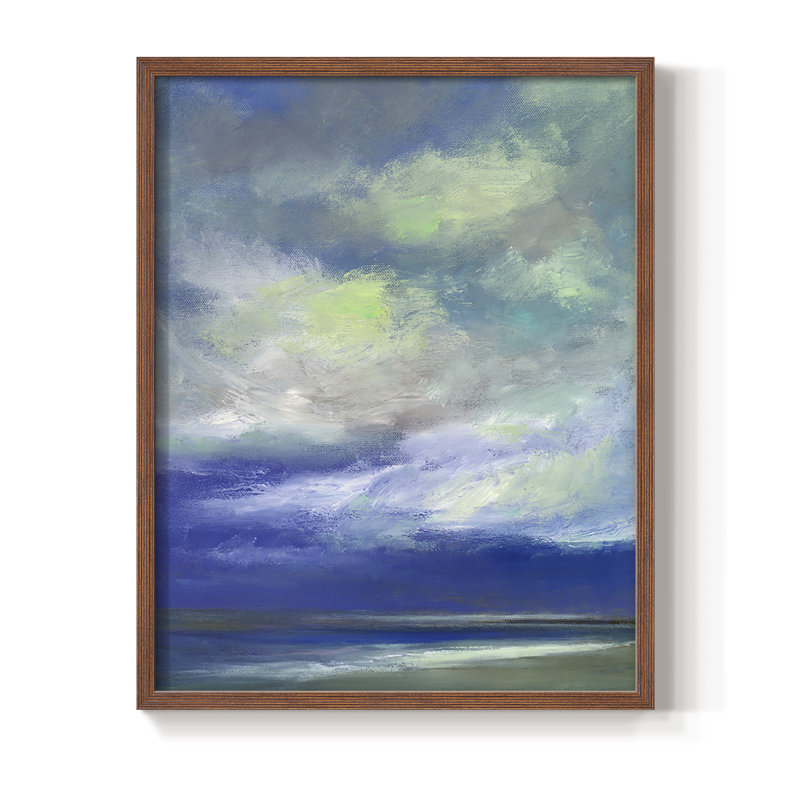 «Island Dusk», reproduction encadrée - bois massif, Brun, H 14 po x l 11 po