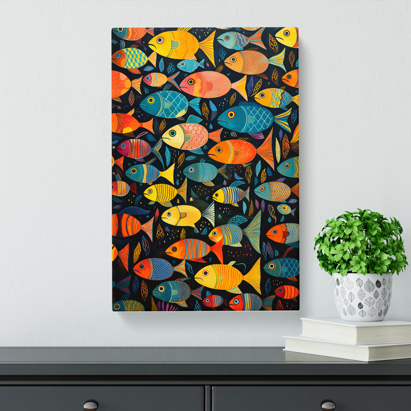 Fish Colour Field No.3 - Print, 50cm H x 35cm W x 3cm D