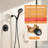 High Pressure 2-Setting Full Handheld Shower Head With Stainless Steel Hose