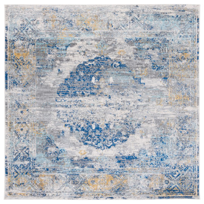 Tapis oriental bleu / ivoire Christa