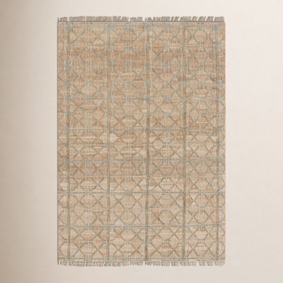 Moorgate Khaki Sage Geometric Jute Rug