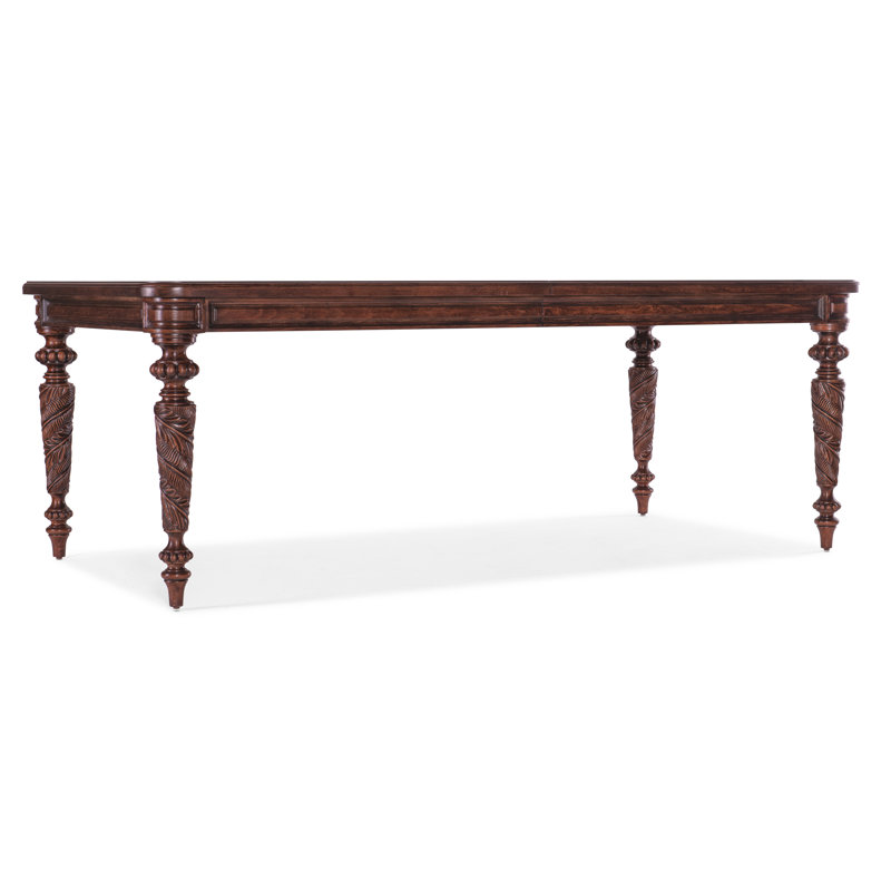 Charleston Maraschino Cherry Extendable Solid Wood Dining Table