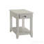 Table d'appoint, finition blanche Bertie
