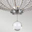 Brennan 2 - Light Satin Nickel LED Sphere Pendant-25305129