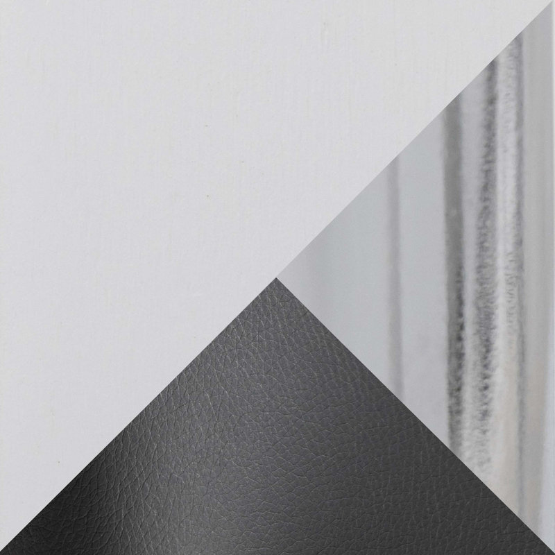 Ensemble de tabourets pivotants contemporains avec repose-pieds chromé, Black