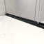 Porte de douche coulissante noire matte sans cadre North American