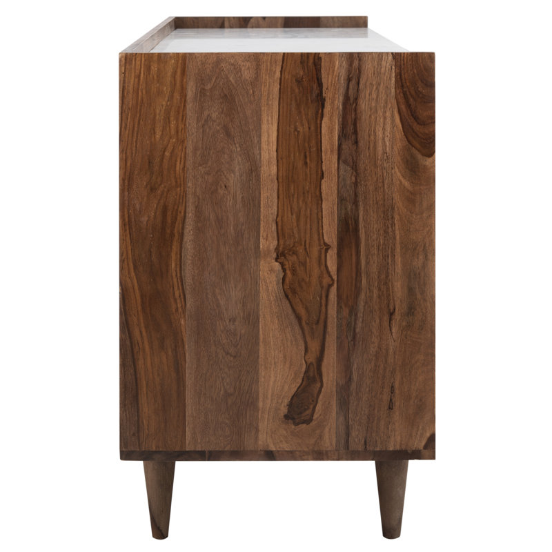 Cora Rose 62.9 in. W Solid Wood Sideboard, Natural/White