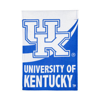 Drapeau de jardin en polyester 18 po x 13 po Université du Kentucky