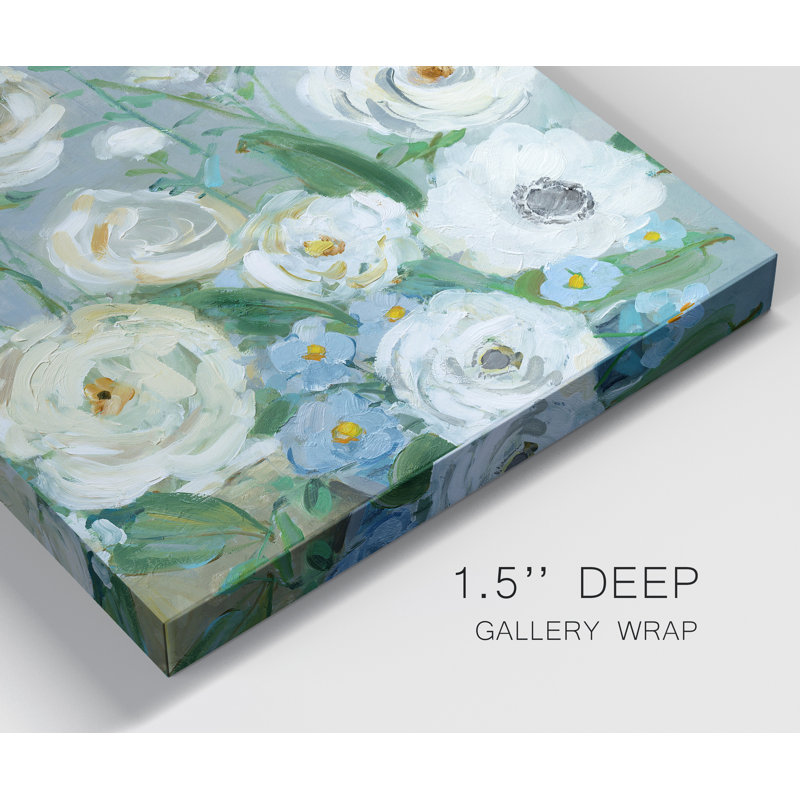 Painterly Garden II - reproduction d'art sur toile tendue, H 40 po x l 40 po x P 1 po