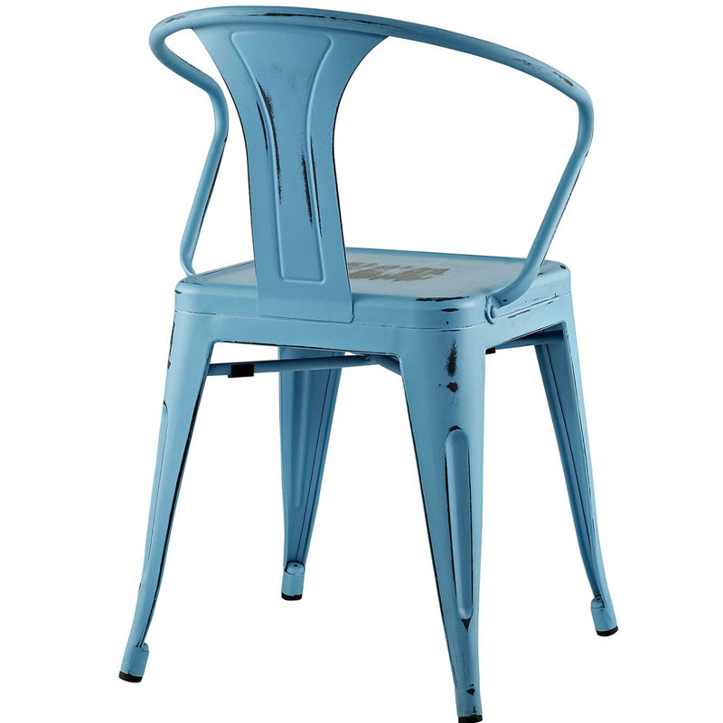 Modway Promenade Metal Dining Chair, Turquoise