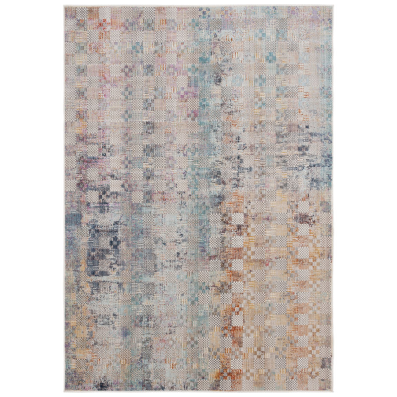 Tapis d'intérieur / extérieur Rainbow Performance Abstract, Rectangle 5 pi 3 po x 7 pi 6 po