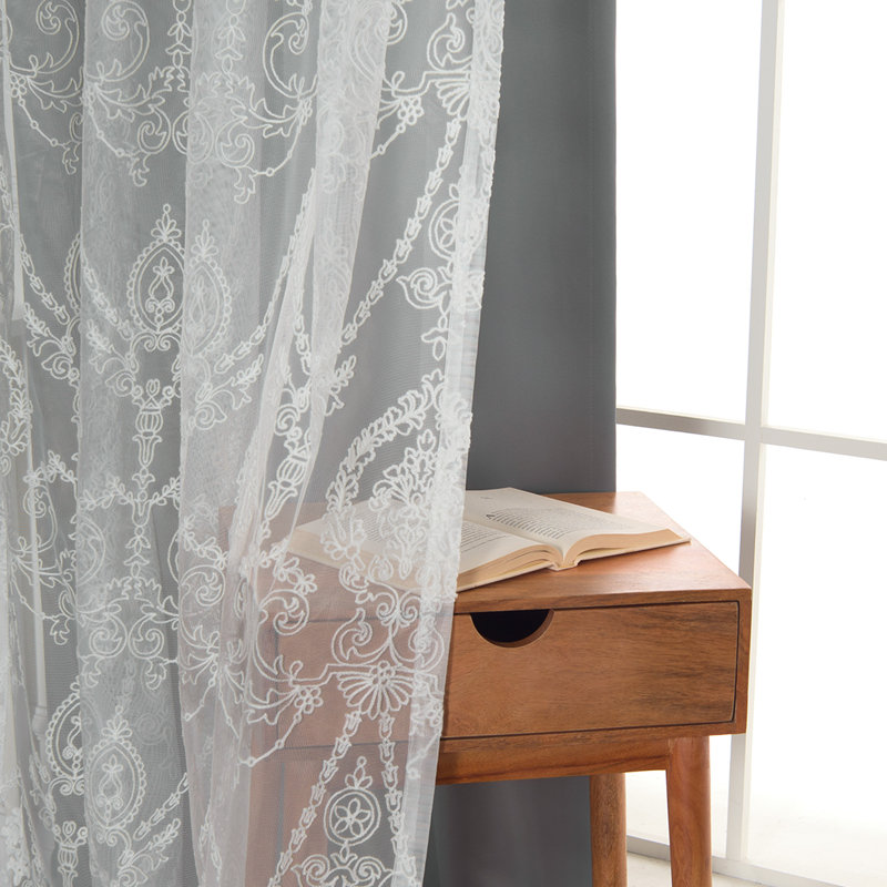 Portishead Room Darkening Curtain, 52" W x 96" L, Grey