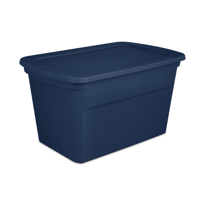 Sterilite 30 Gallon Plastic Stackable Storage Tote Container Box
