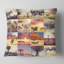 Oreiller de paysage sauvage et de collage naturel africain-30721038-30721035
