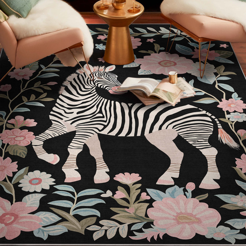 Tapis zébré Apollo, Rectangle 5 pi 3 po x 7 pi 3 po 