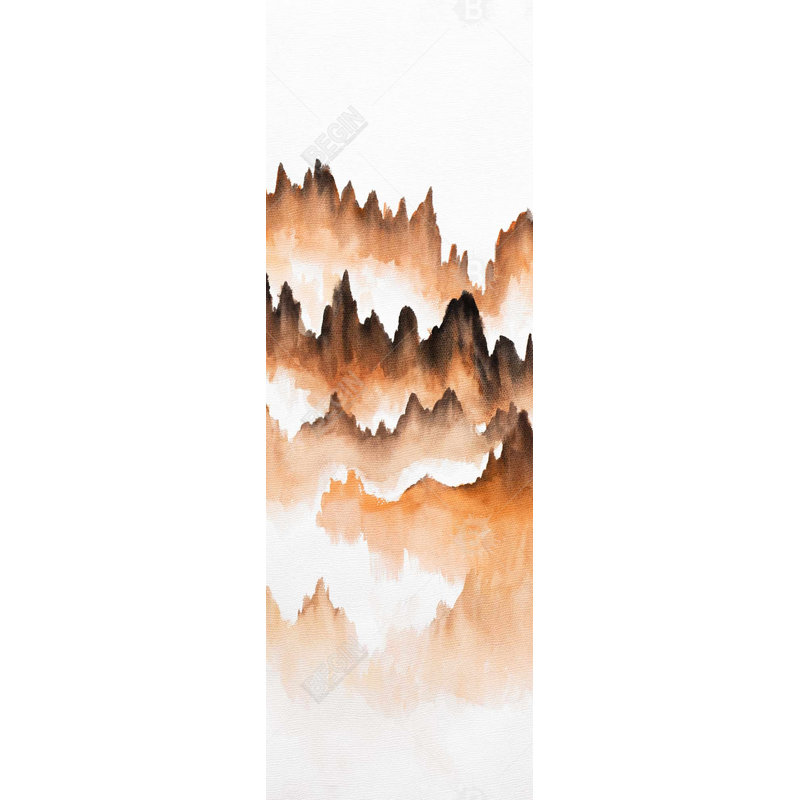 Montagne de sapins - art sur toile pour la chambre à coucher