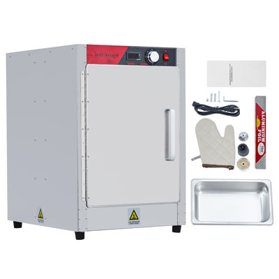 5-Tier Stainless Steel Commercial Food Warmer Cabinet with 850W & Detachable Water Tray | Constant Humidity Heating for 1/1 Food Pans & Restaurant Use