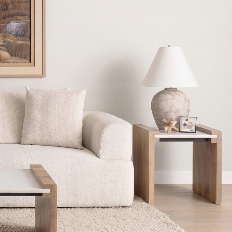 Marble Top End Table